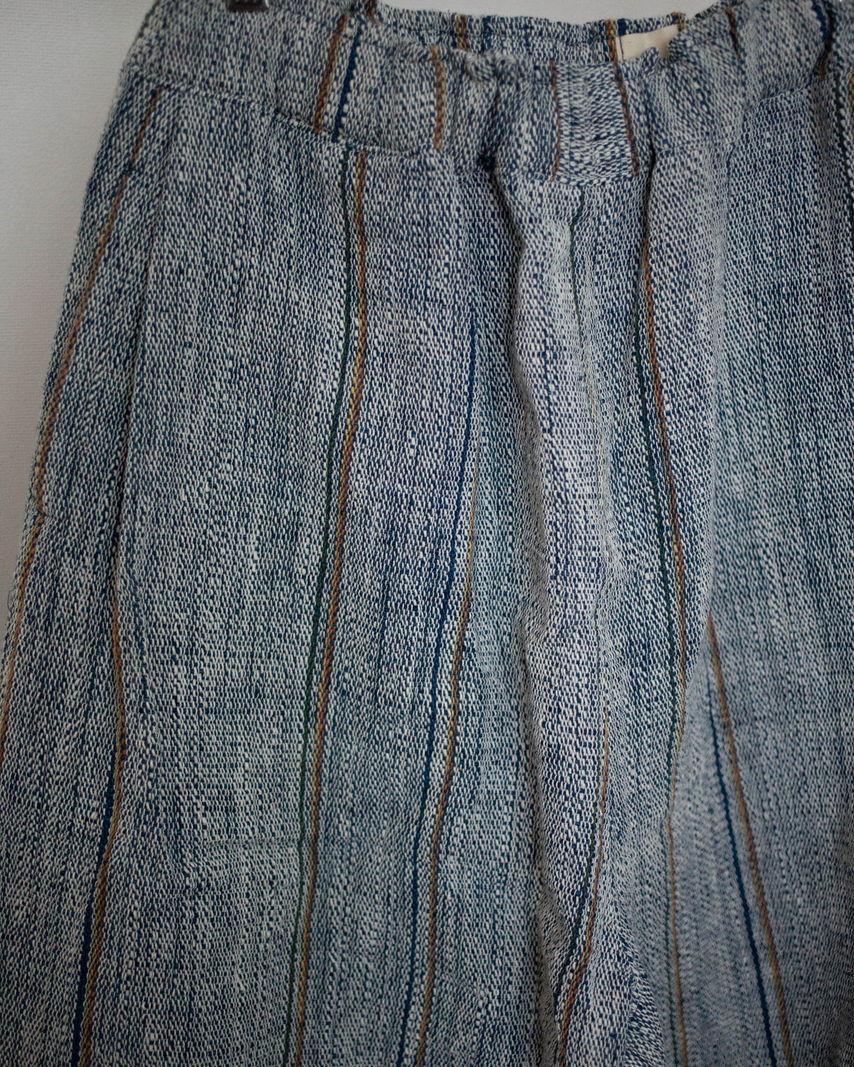 ［unisex］duu pants 藍の彩りストライプ