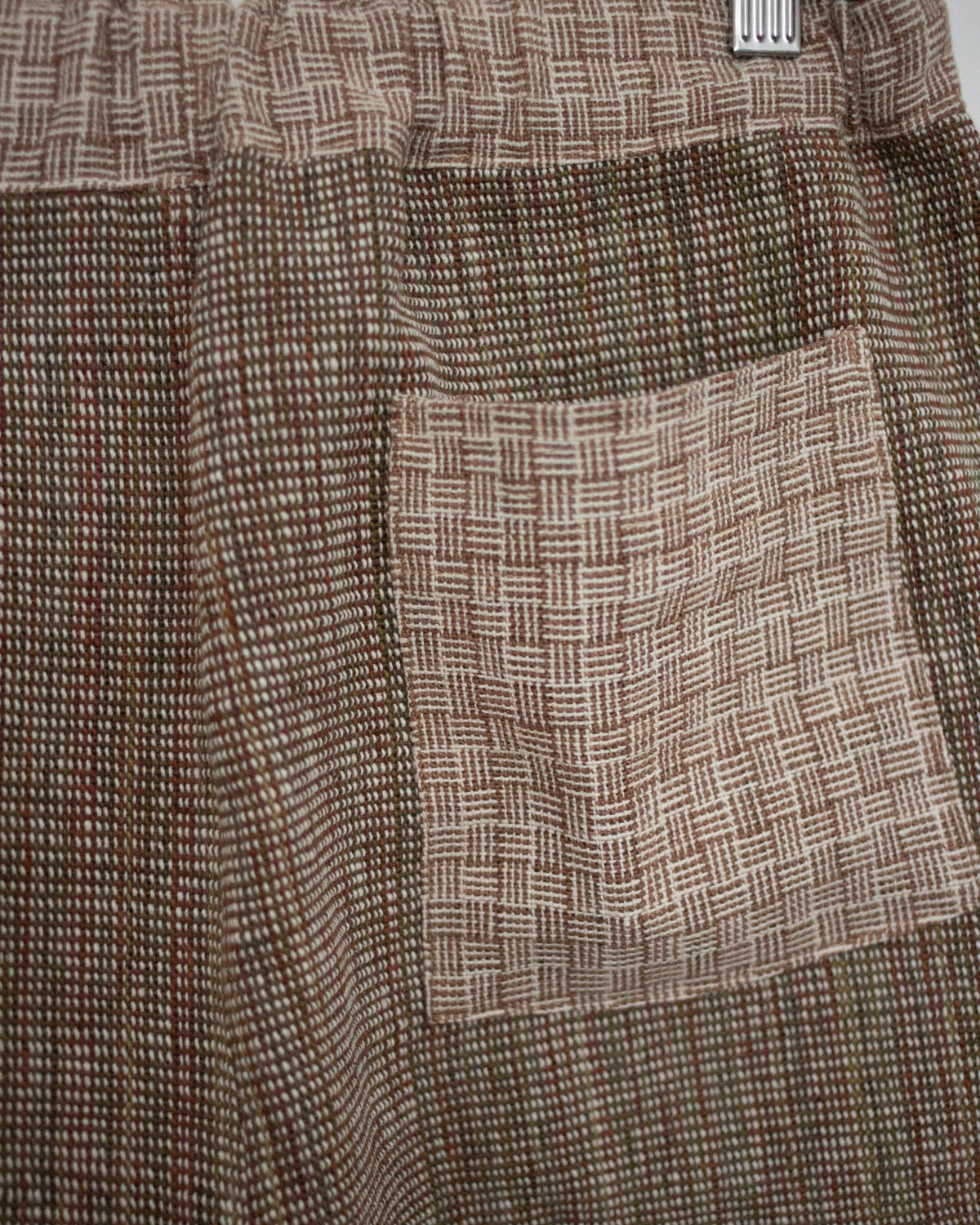 ［unisex］senn tampan pants 茶色のグラデーション織り