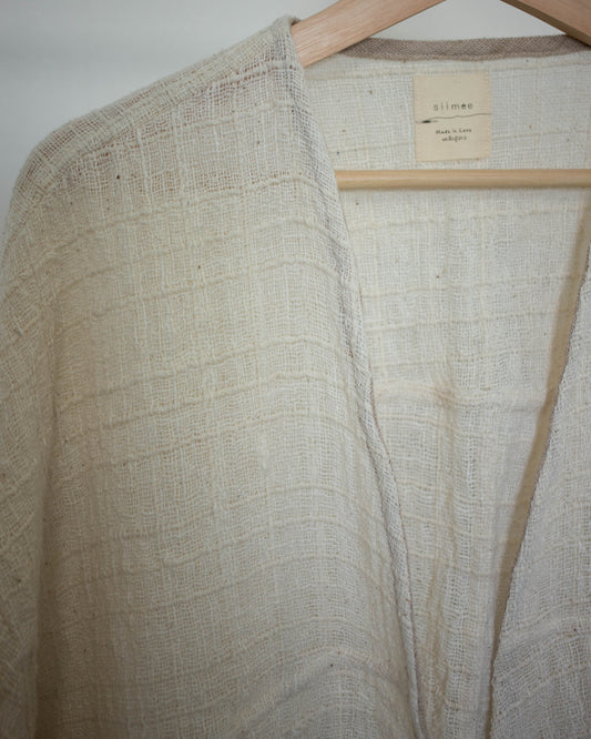 yula haori jacket 透かし生成り